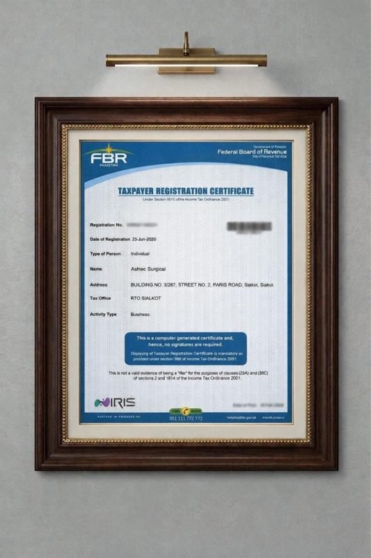 4 FBR Tax Regitration Certificate