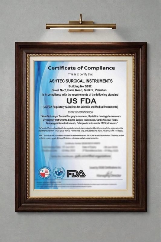 9 FDA Certificate USA